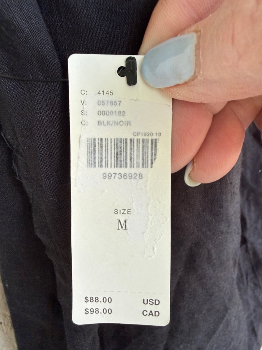 NWT Anthropologie Celandine Cutout Black Linen Cover-Up Maxi Dress Size Medium - Picture 5 of 13
